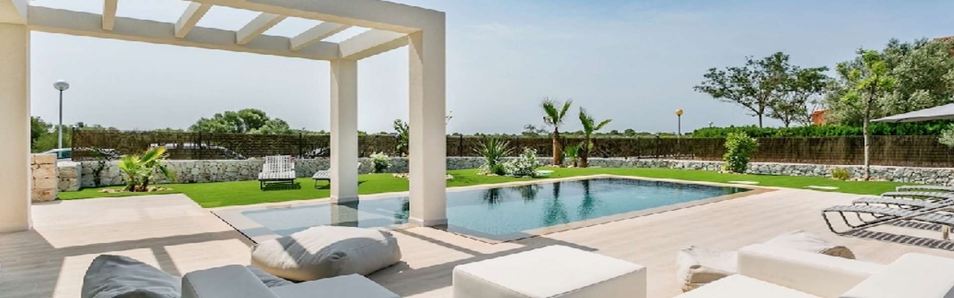 Sa Ràpita - Moderne Villa mit Panoramablick bis zum Meer